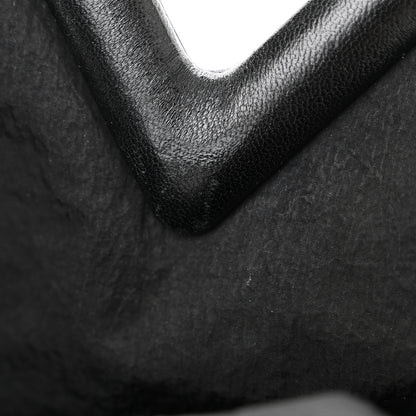 Bottega Veneta Lambskin Knit Small The Point Triangle Bag Black 10 of 11