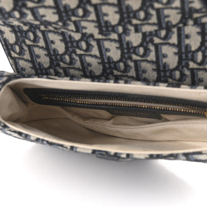 Christian Dior Oblique Saddle Bag Blue 5 of 10