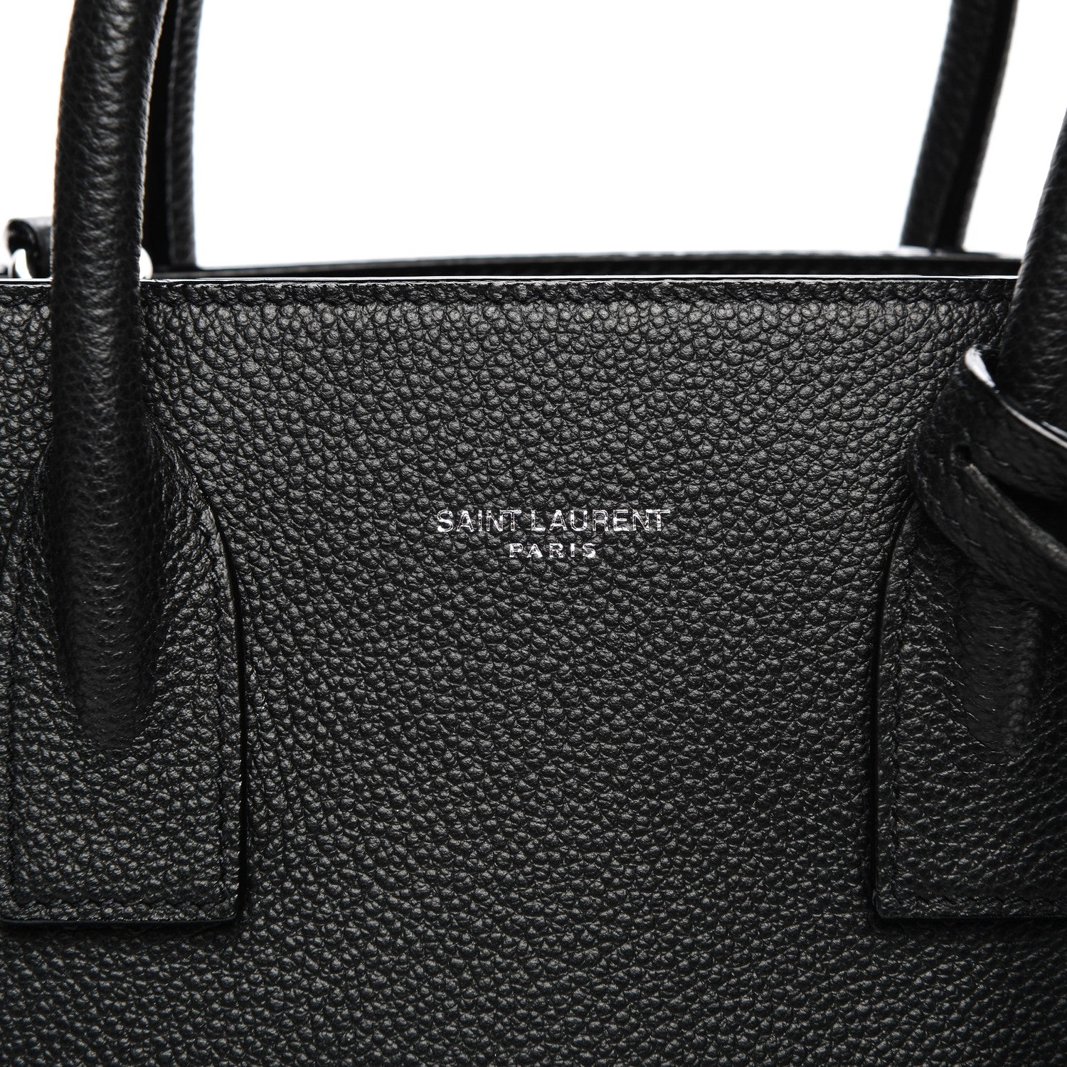 Saint Laurent Grained Calfskin Baby Sac De Jour Black 6 of 7