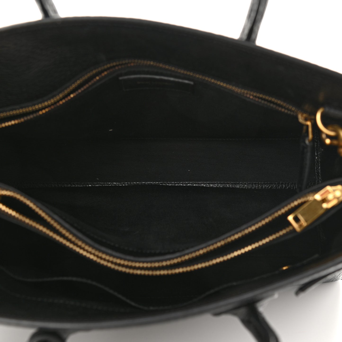 Grained Calfskin Small Sac De Jour Black
