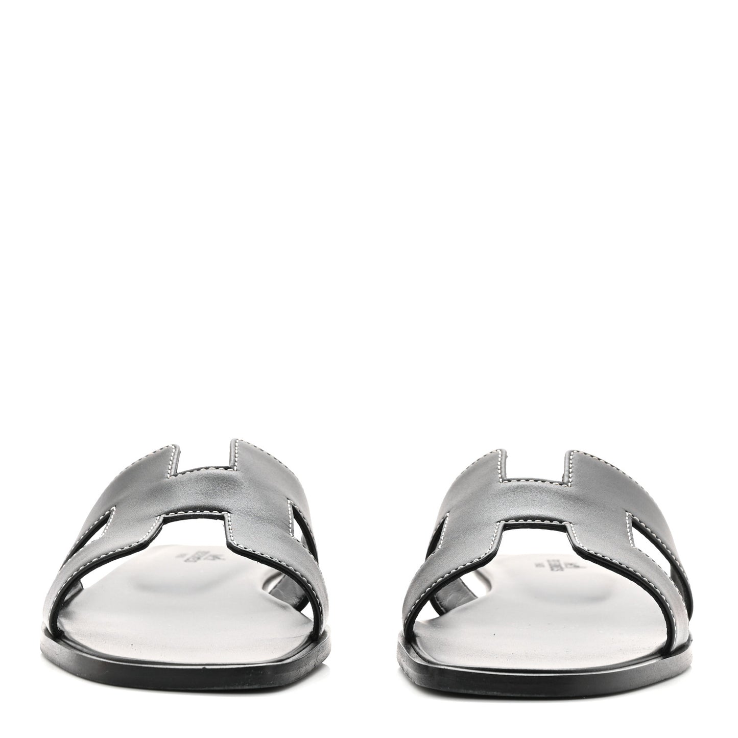 Box Calfskin Oran Sandals 37 Black