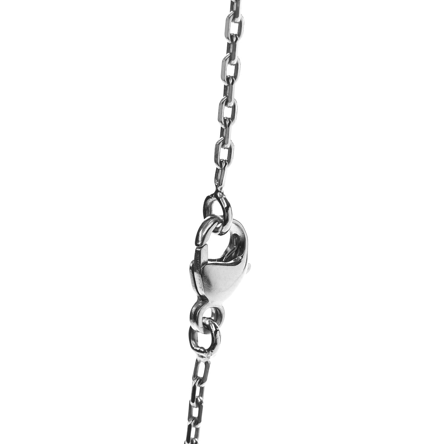 Hermes Lacquered Palladium Mini Pop H Pendant Necklace White 5 of 8