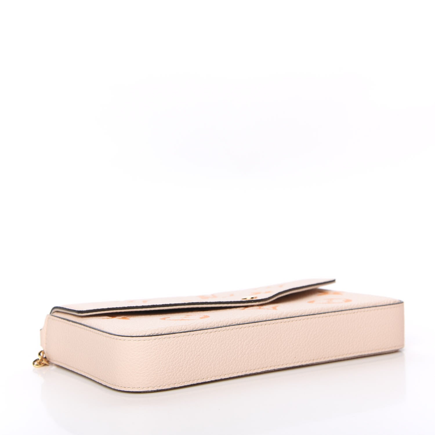 Louis Vuitton Empreinte Monogram Giant By The Pool Felicie Pochette Chain Wallet Cream Saffron 4 of 11