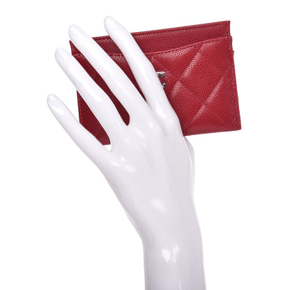 Chanel Caviar Quilted Card Holder Pink 2 of 8
