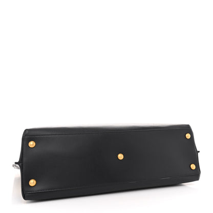 Saint Laurent Canvas All-Over Monogram Cabas Tote Beige Black 4 of 10