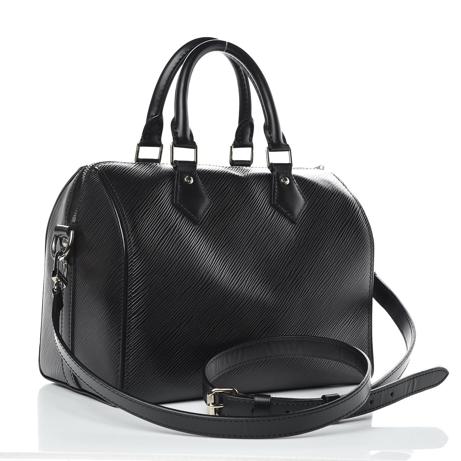 Louis Vuitton Epi Speedy Bandouliere 25 Black 3 of 8