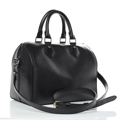 Louis Vuitton Epi Speedy Bandouliere 25 Black 3 of 8