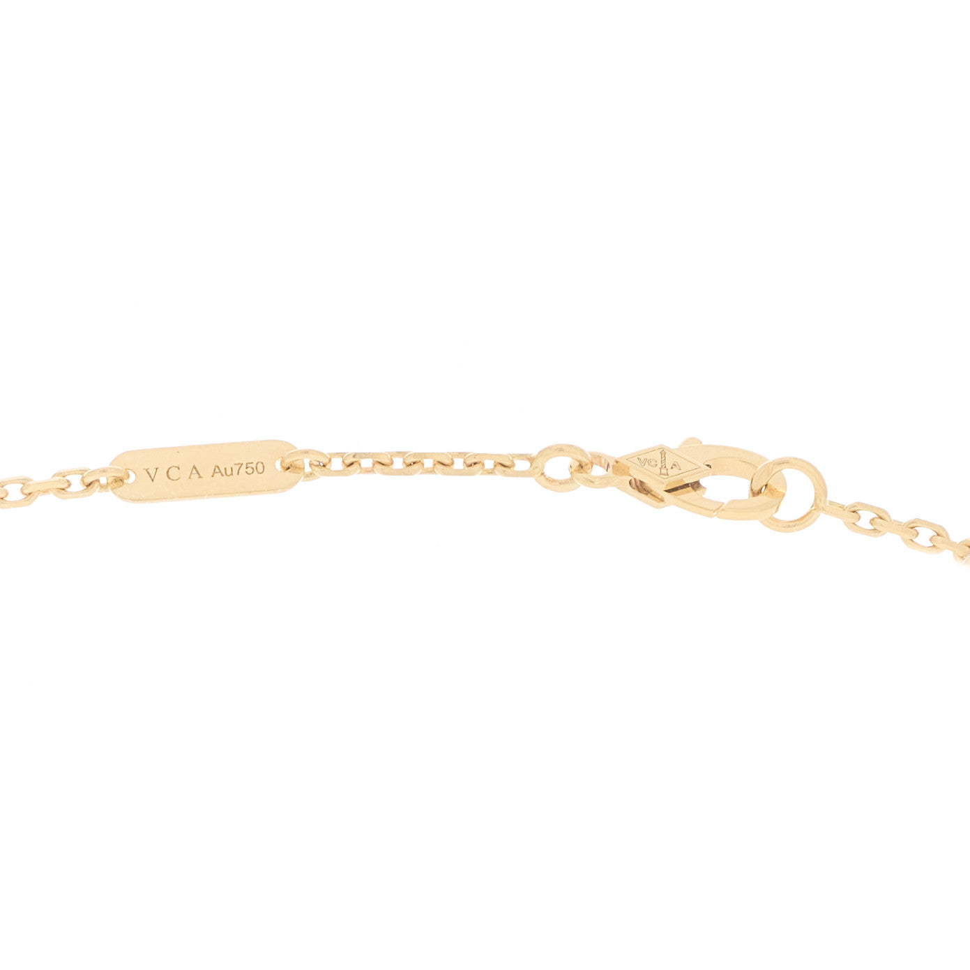 18K Yellow Gold Mother of Pearl Magic Alhambra Long Necklace