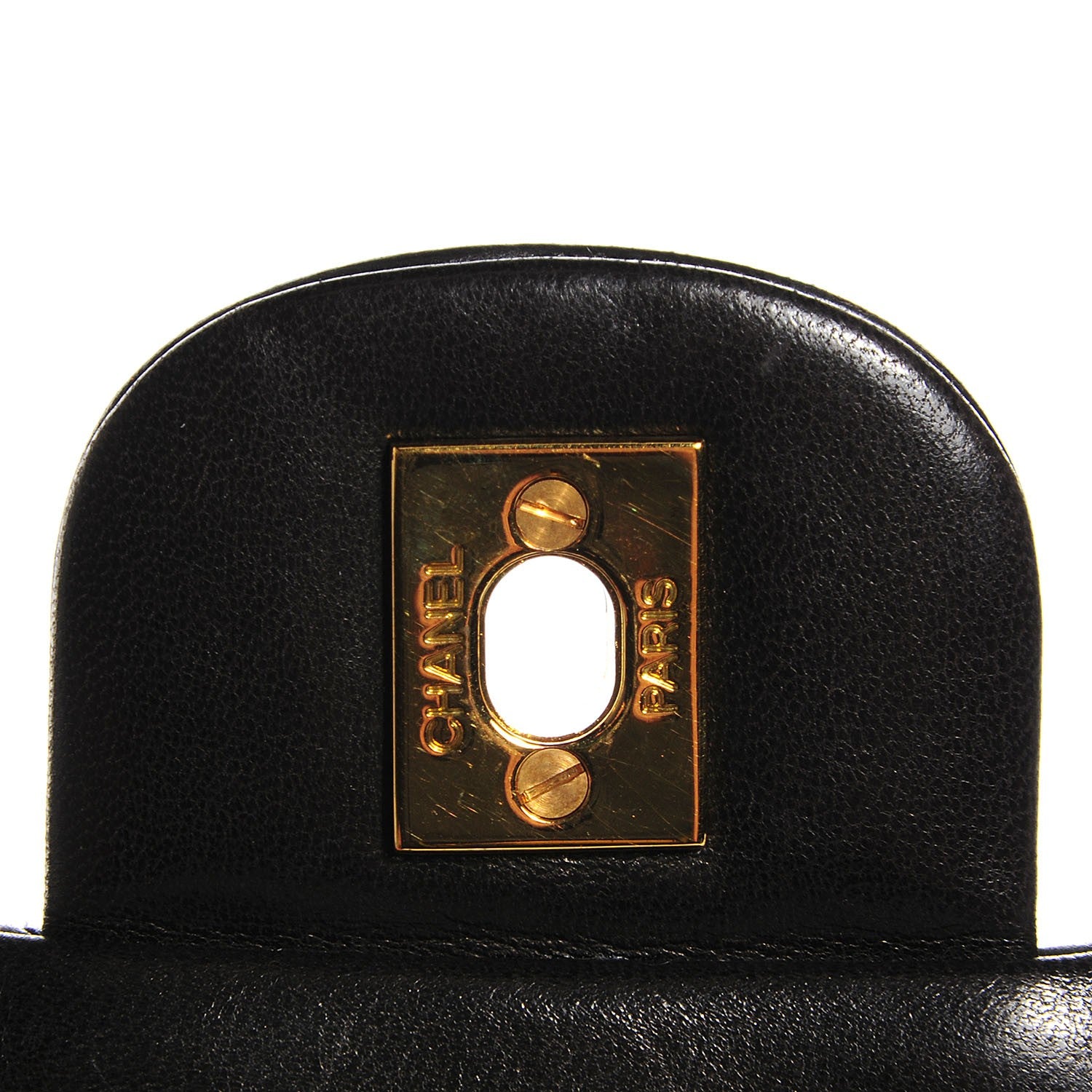 Chanel Lambskin Quilted Medium Double Flap Black 6 of 8