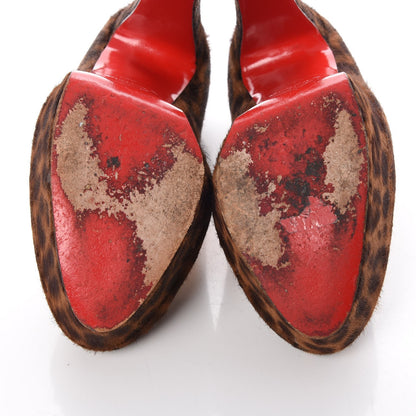 Christian Louboutin Calf Hair Leopard Print Mini Chad Bibi 140 Pumps 35.5 8 of 14