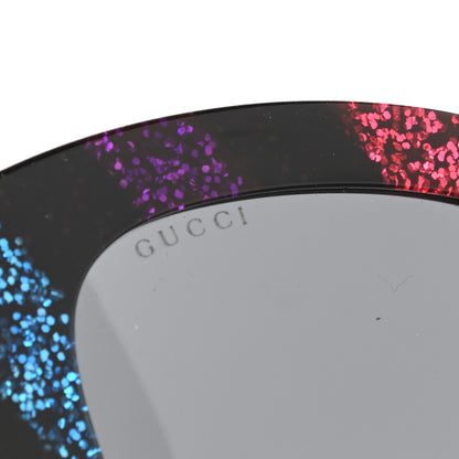 Gucci Acetate Glitter Sunglasses GG0327S Black 7 of 8