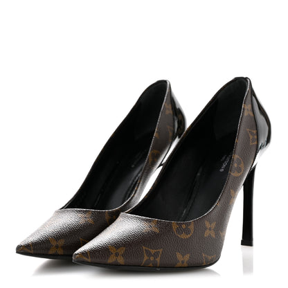 Louis Vuitton Monogram Cherie Pumps 40 Black 4 of 10