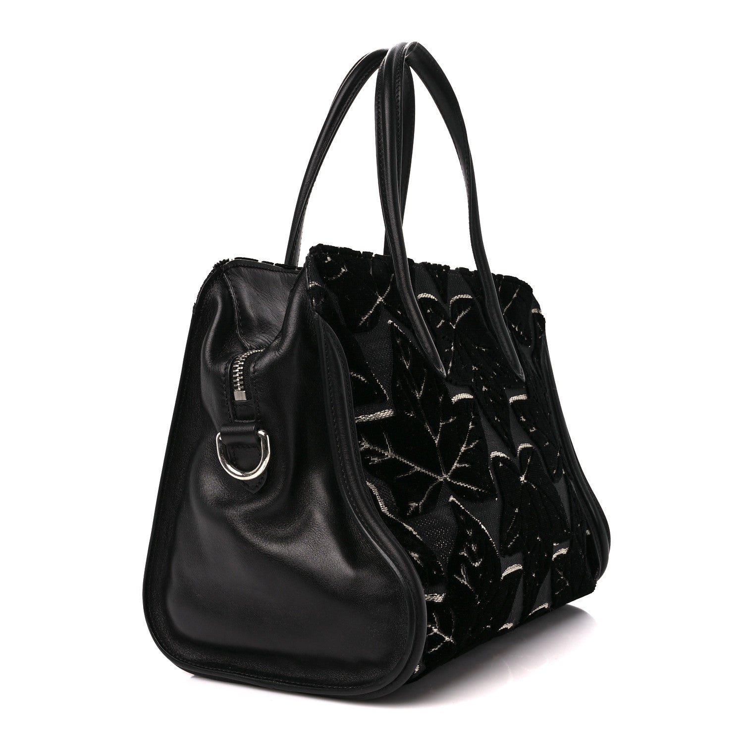 Alexander McQueen Velvet Shopper Tote Black 3 of 12