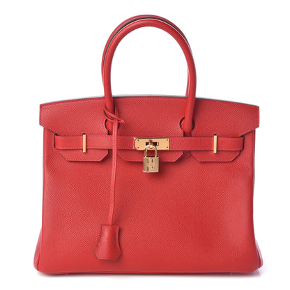 Hermes Epsom Birkin 30 Rouge Casaque 1 of 12
