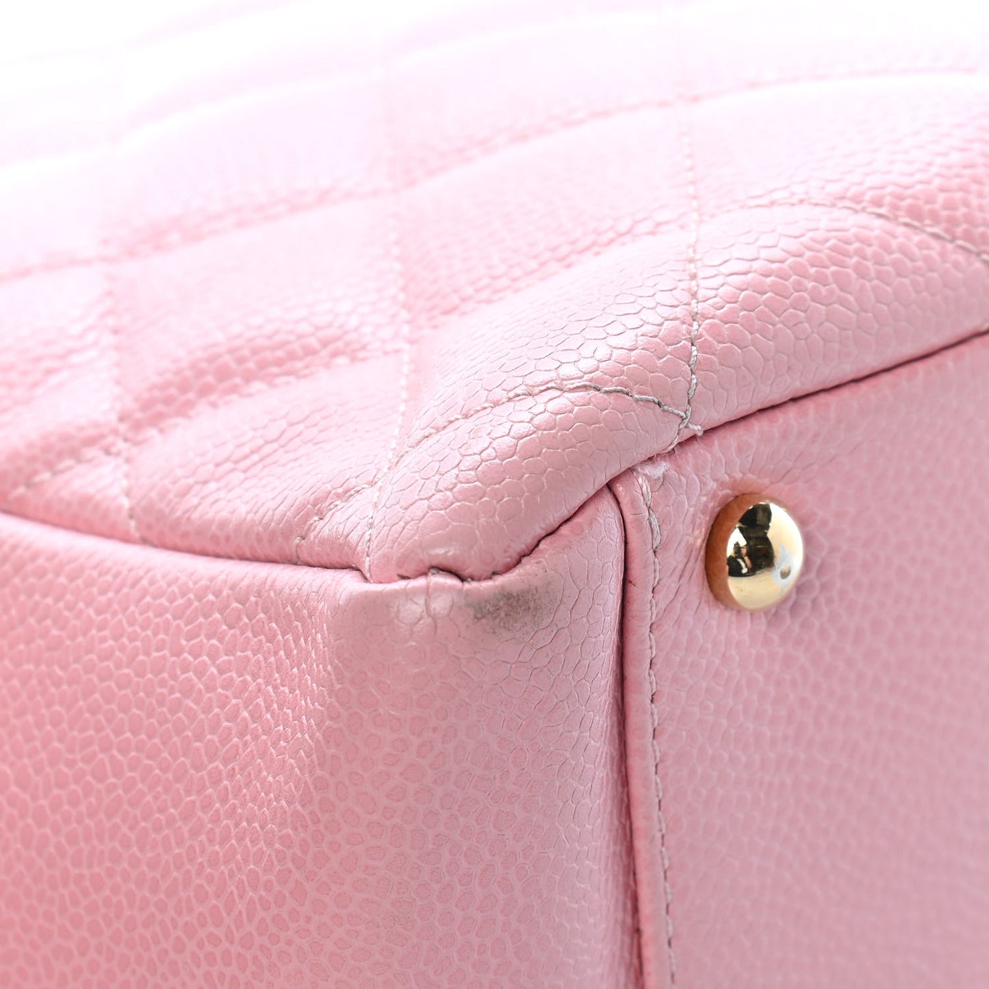 Caviar Quilted Petit Timeless Shopping Tote PTT Pink