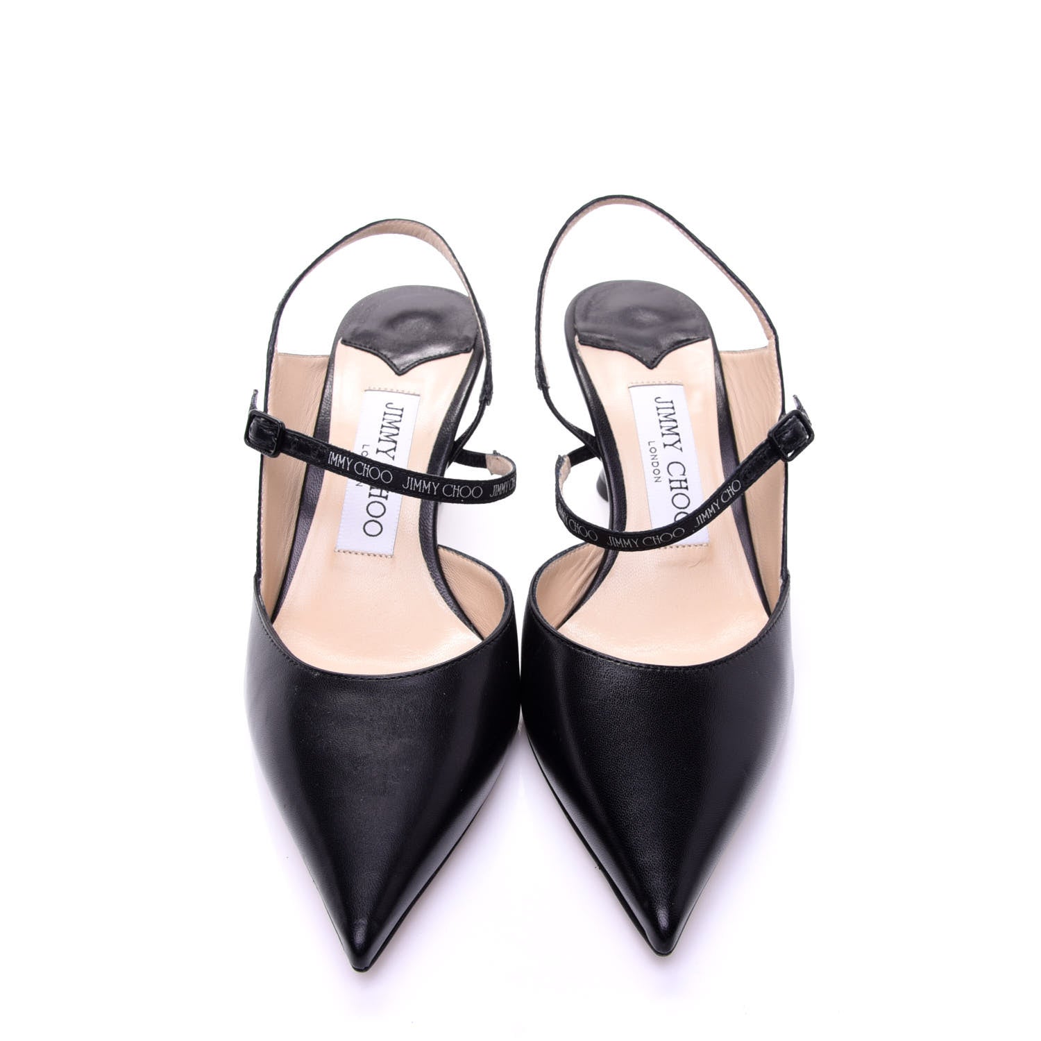 Jimmy Choo Nappa Ray Slingback Pumps 35.5 Black 7 of 10