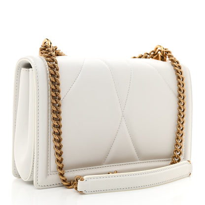 Dolce & Gabbana Calfskin Medium Devotion Crossbody Bag White 3 of 8