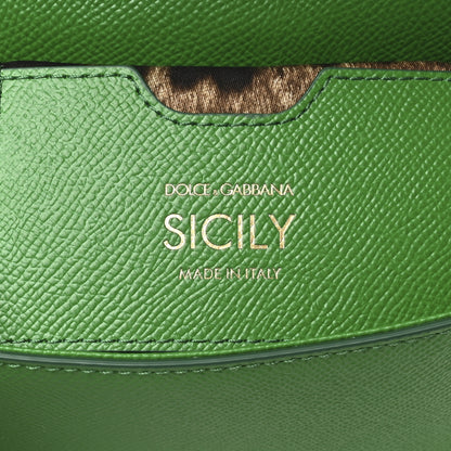 Dolce & Gabbana Dauphine Small Miss Sicily Satchel Green 6 of 9