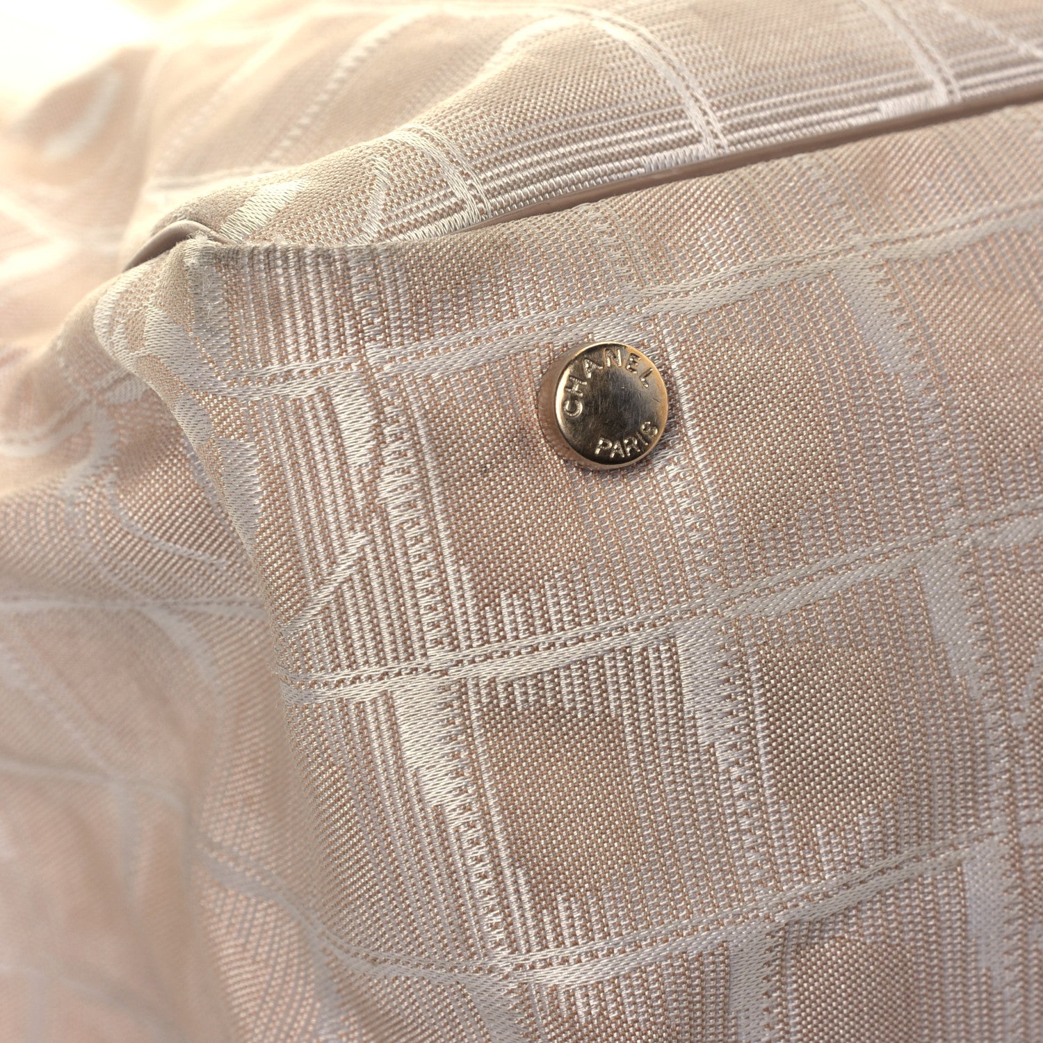 Chanel Nylon Medium Travel Tote Beige 9 of 11