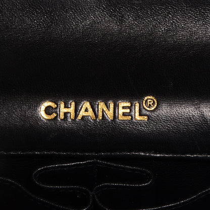 Chanel Lambskin East West Chocolate Bar Flap Black 6 of 9