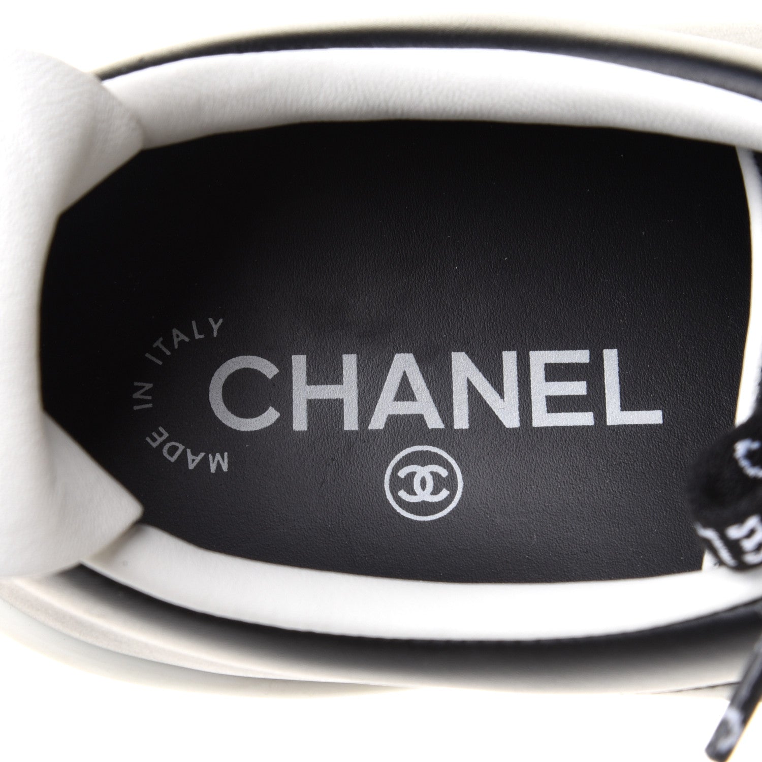 Chanel Calfskin CC Womens Sneakers 41.5 Black 7 of 12
