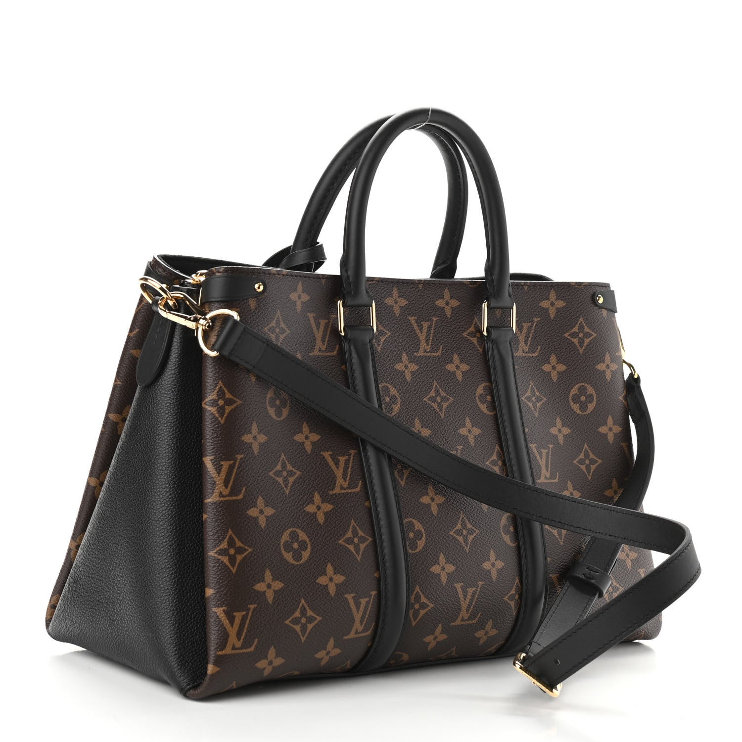 Louis Vuitton Monogram Soufflot MM Black 4 of 11