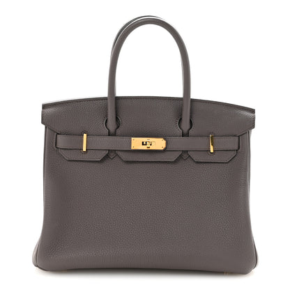 Hermes Togo BIRKIN 30 Etain 1 of 9