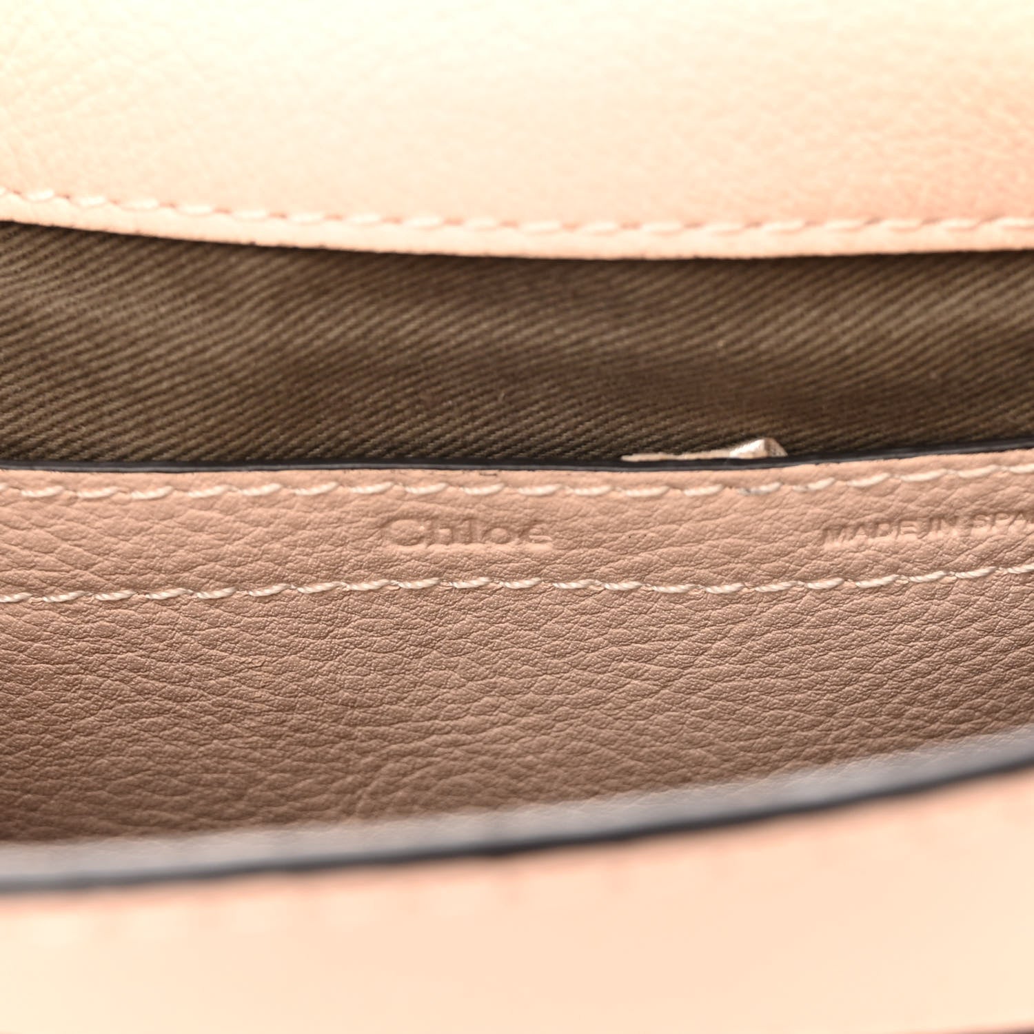 Chloe Calfskin Mini Marcie Round Crossbody Bag Blush Nude 6 of 9