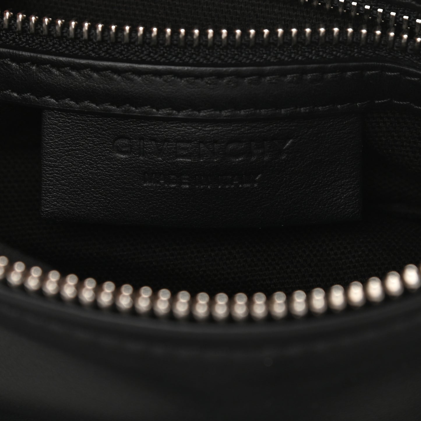 Calfskin Small Pandora Logo Strap Black