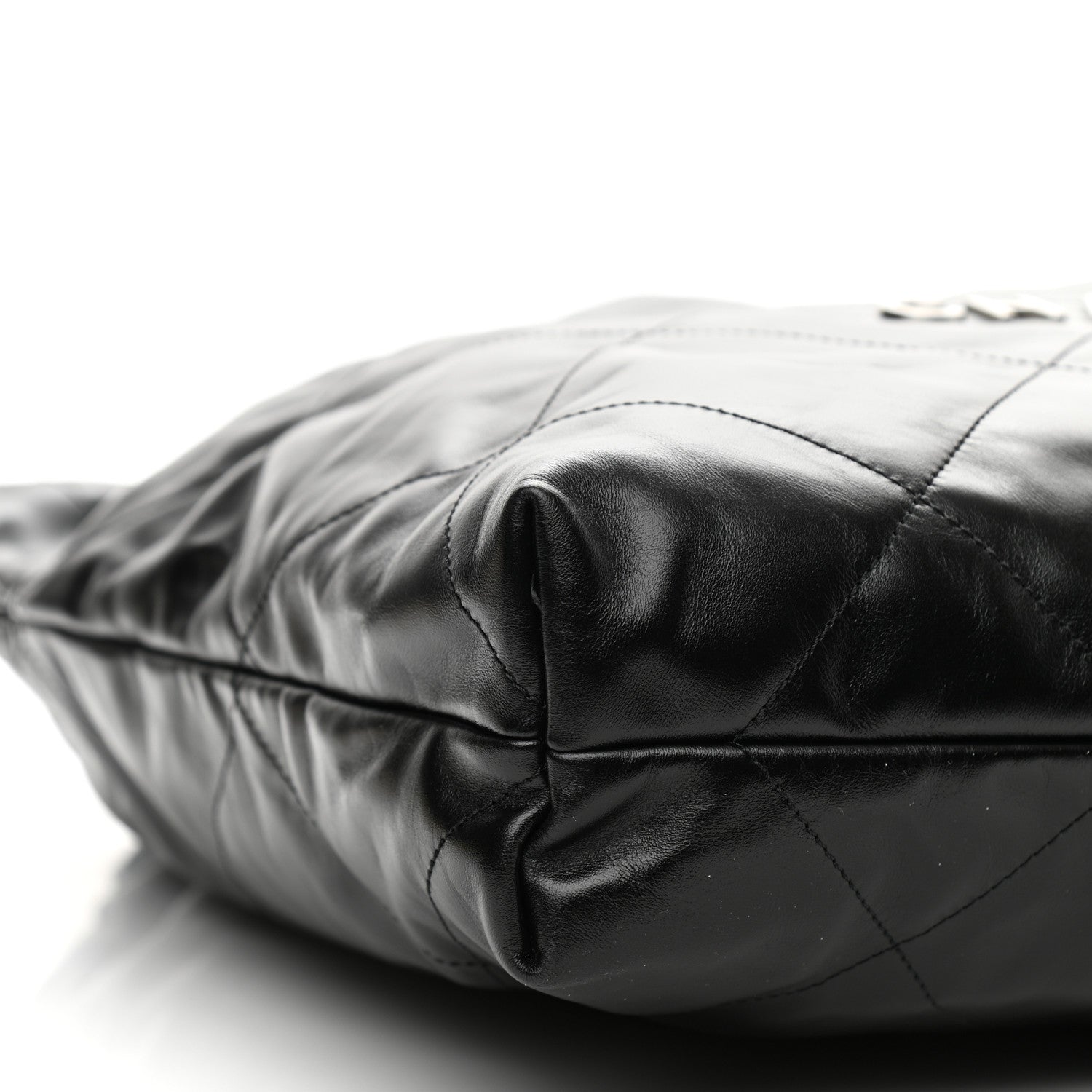 Chanel Shiny Calfskin Quilted Chanel 22 Black 8 of 10