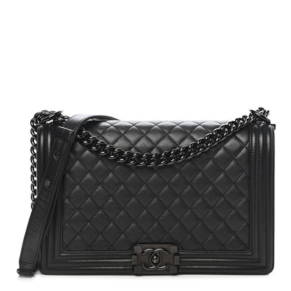 Chanel Caviar Quilted New Medium Boy Flap So Black 1 of 9
