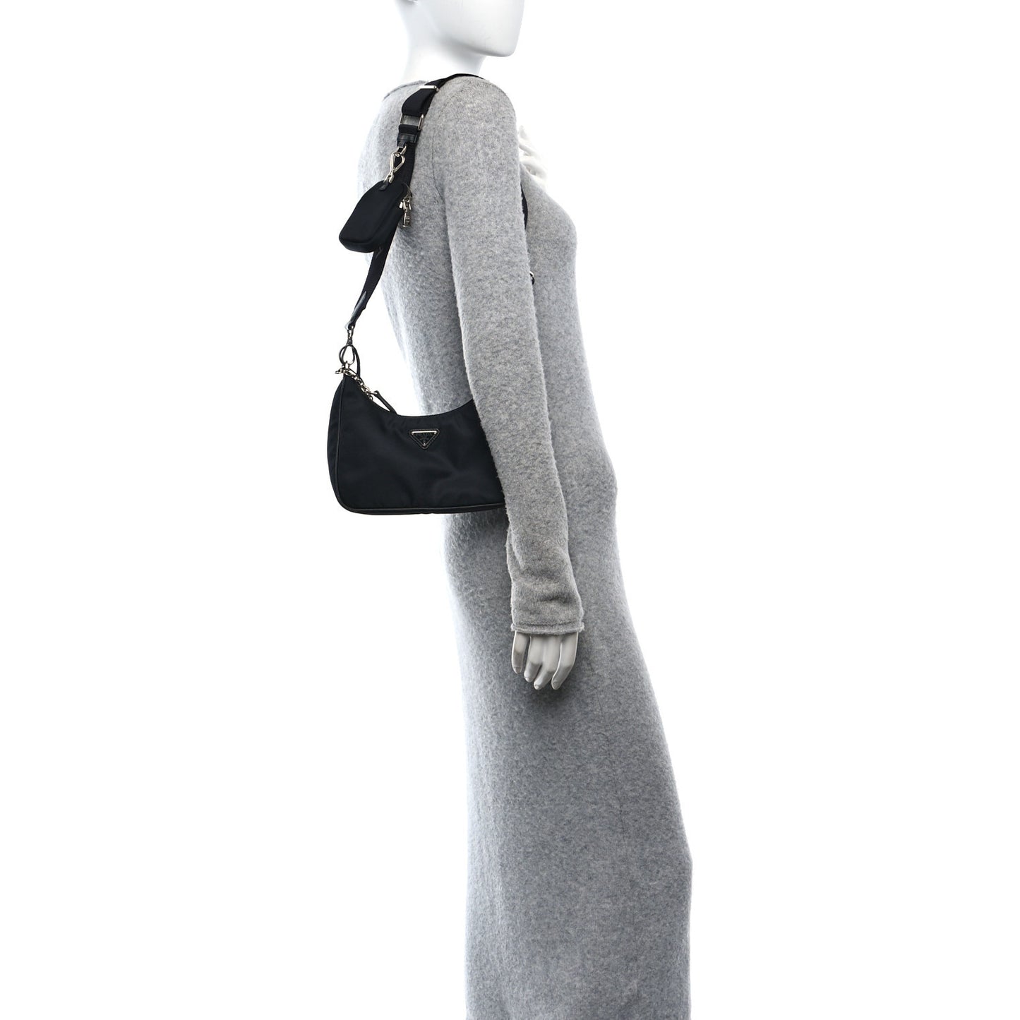 Re-Nylon Saffiano Re-Edition 2005 Shoulder Bag Black