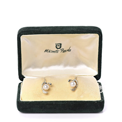 Mikimoto 14K Yellow Gold Akoya Pearl 6mm Screw Back Earrings 5 of 5