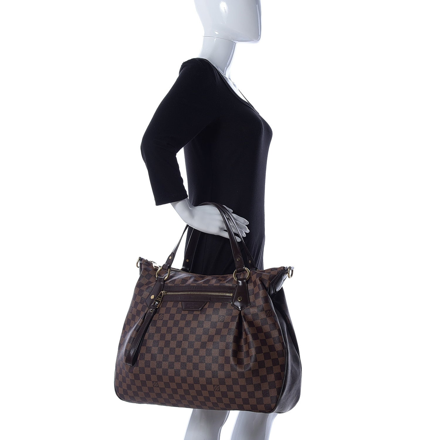 Louis Vuitton Damier Ebene Evora GM 3 of 9