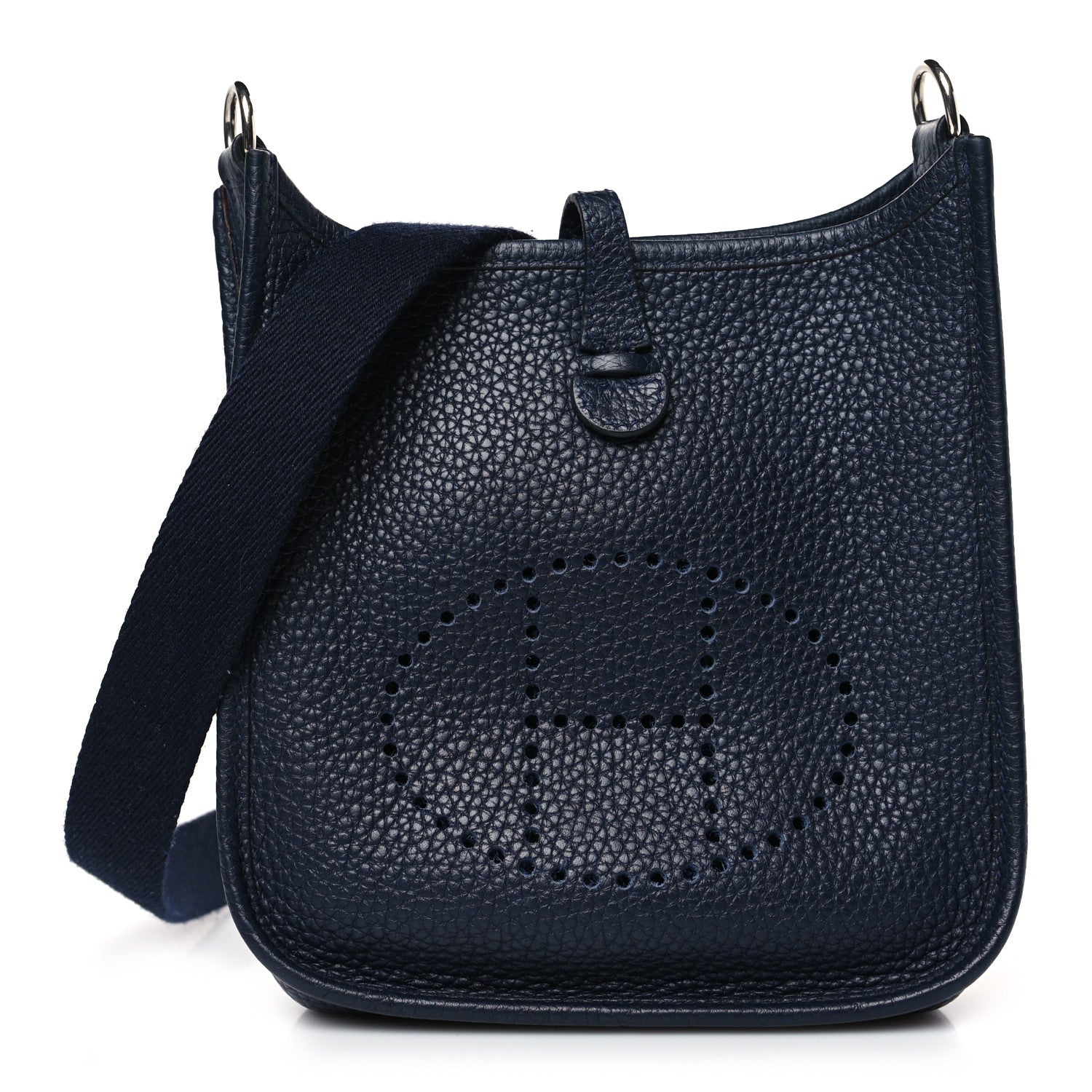 Hermes Taurillon Clemence Evelyne TPM Bleu Nuit 1 of 12