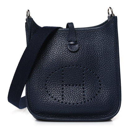 Hermes Taurillon Clemence Evelyne TPM Bleu Nuit 1 of 12