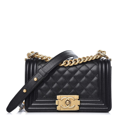 Chanel Caviar Quilted Small Boy Flap Black 1 of 10