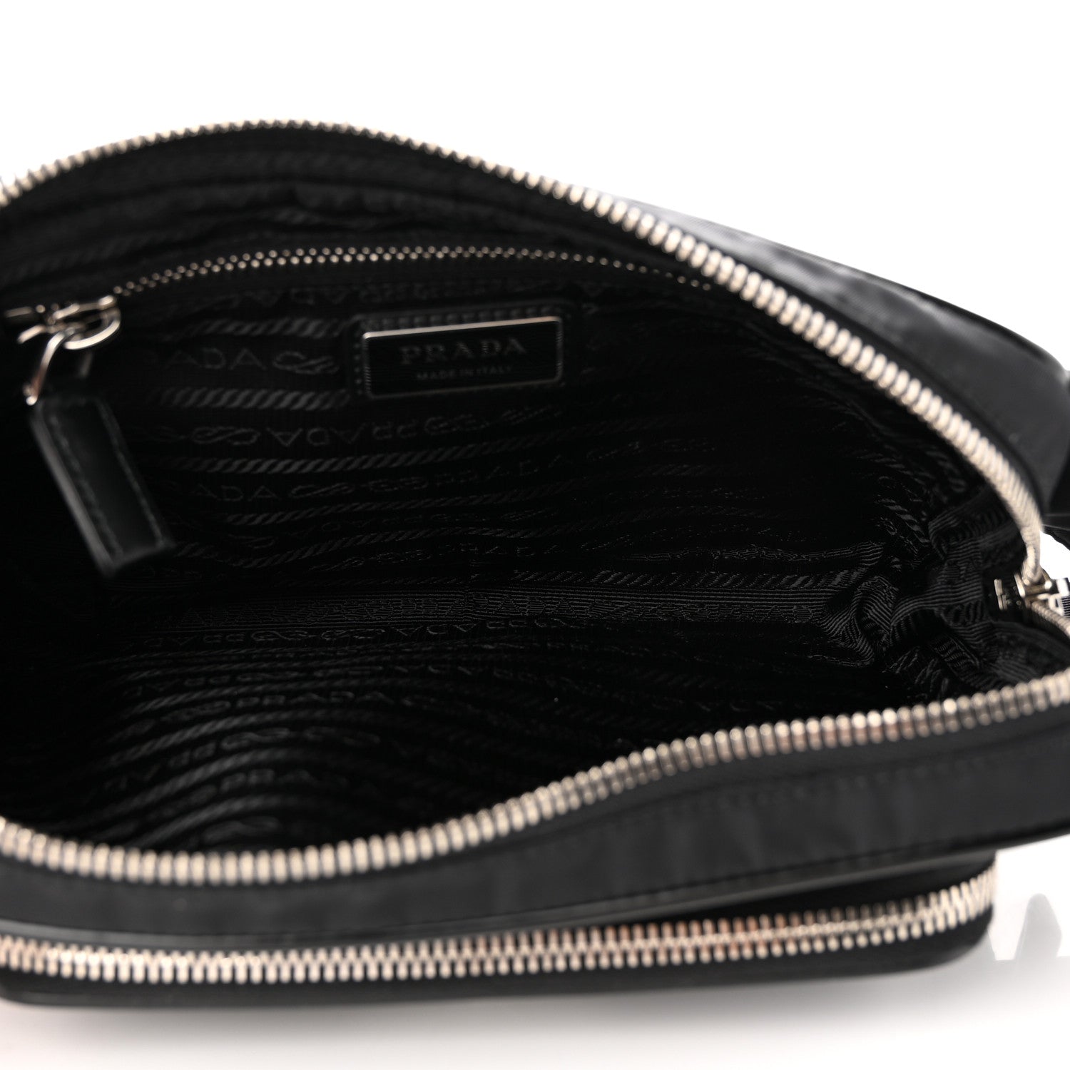 Prada Re-Nylon Spazzolato Belt Bag Black 5 of 9