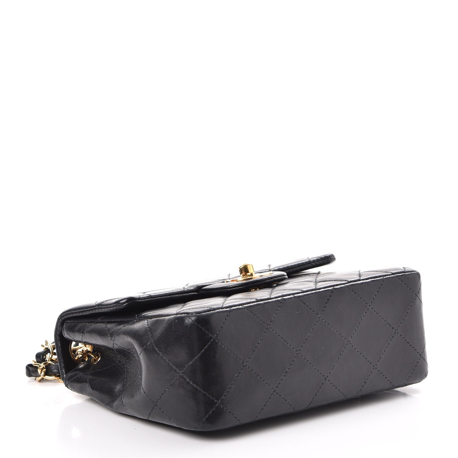 Chanel Lambskin Quilted Mini Square Flap Black 5 of 14