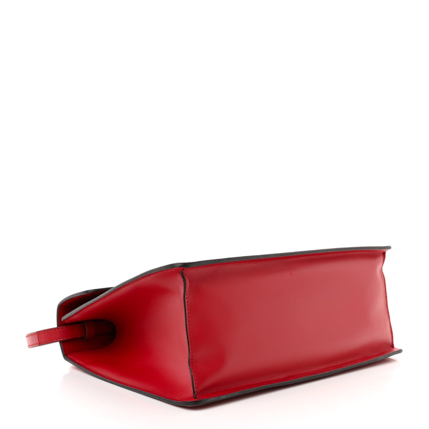Calfskin Medium Sylvie Top Handle Bag Hibiscus Red