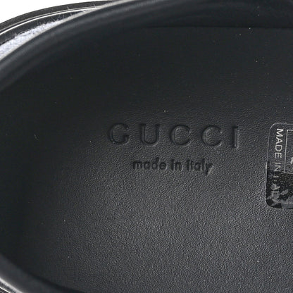 Gucci GG Monogram Calfskin Womens Low Top Sneakers 39 Piombo Black 8 of 9