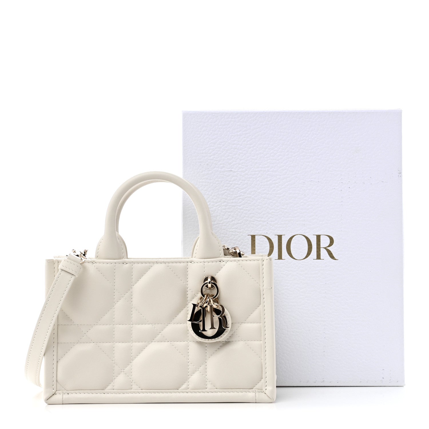 Christian Dior Calfskin Macrocannage Mini Book Tote Latte 11 of 11