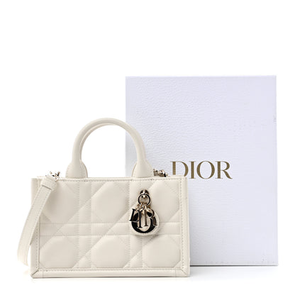 Christian Dior Calfskin Macrocannage Mini Book Tote Latte 11 of 11