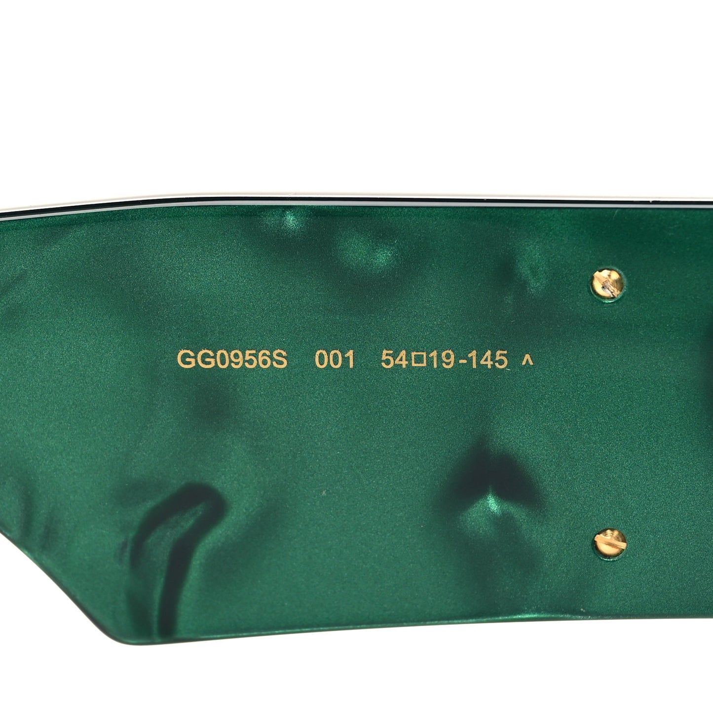 Acetate Square Frame Sunglasses GG0956S Green Black