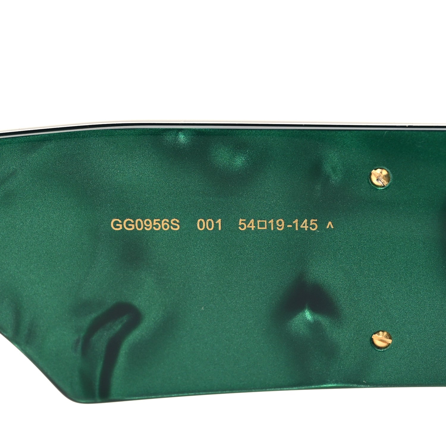 Gucci Acetate Square Frame Sunglasses GG0956S Green Black 6 of 7
