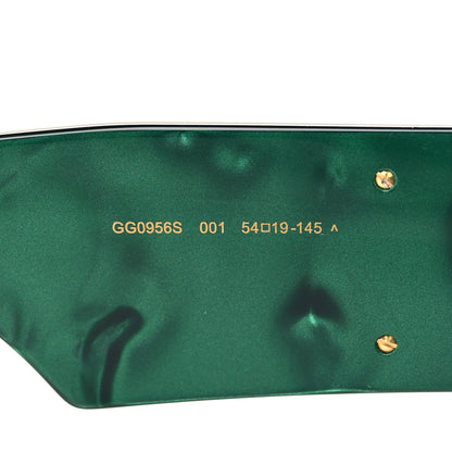 Gucci Acetate Square Frame Sunglasses GG0956S Green Black 6 of 7
