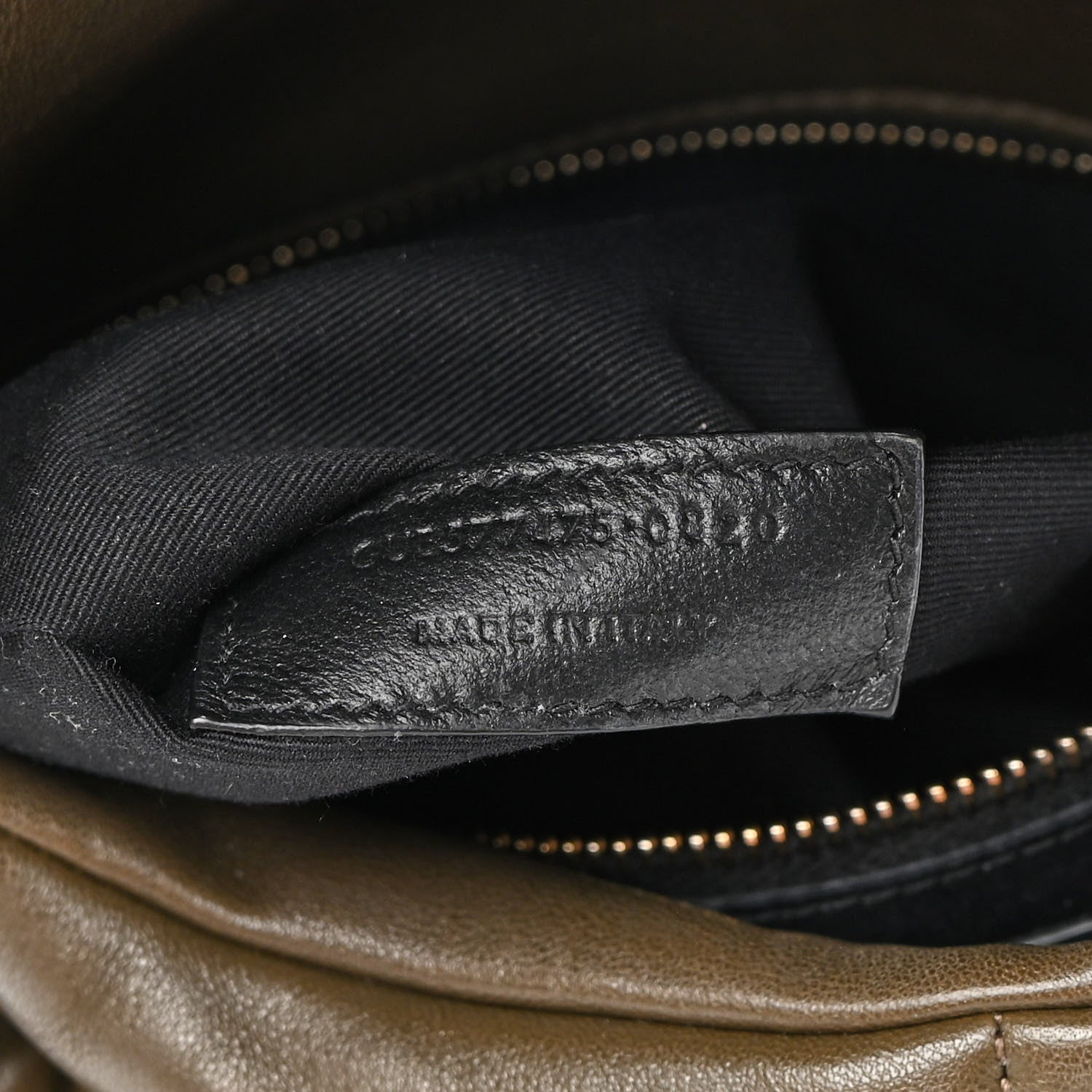 Saint Laurent Lambskin Quilted Medium Loulou Puffer Monogram Chain Satchel Seaweed 13 of 17