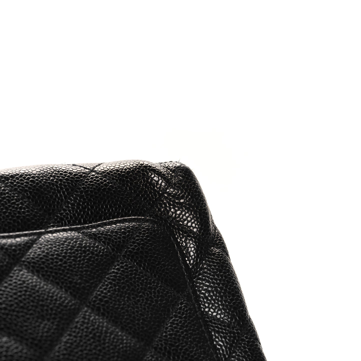 Caviar Quilted Jumbo Kelly Flap Black