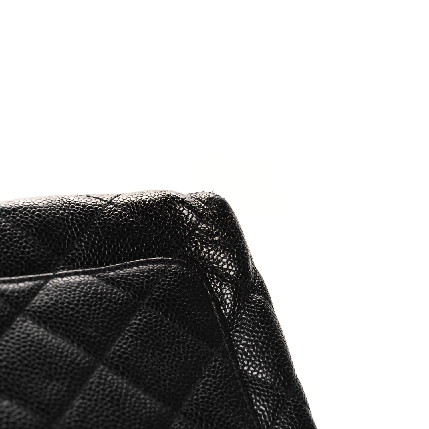 Chanel Caviar Quilted Jumbo Kelly Flap Black 11 of 12