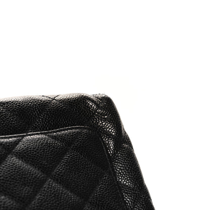 Chanel Caviar Quilted Jumbo Kelly Flap Black 11 of 12